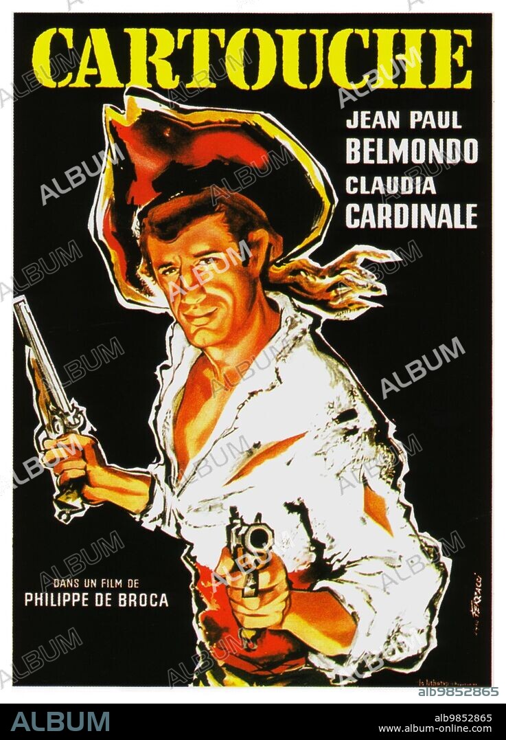 Poster of CARTOUCHE, 1962, directed by PHILIPPE DE BROCA. Copyright LES FILMS ARIANE/FILMSONOR/VIDES.