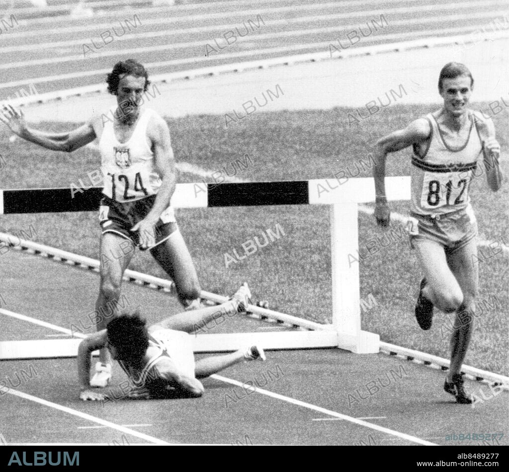Anders Gärderud vinner finalen å 3000 meter hinder . OS i Montreal 1976. Gärderud Anders friidrott Tävling. Idrott OS Montreal 1976 Friidrott. (c) Sydsvenskan / IBL Bildbyrå.
