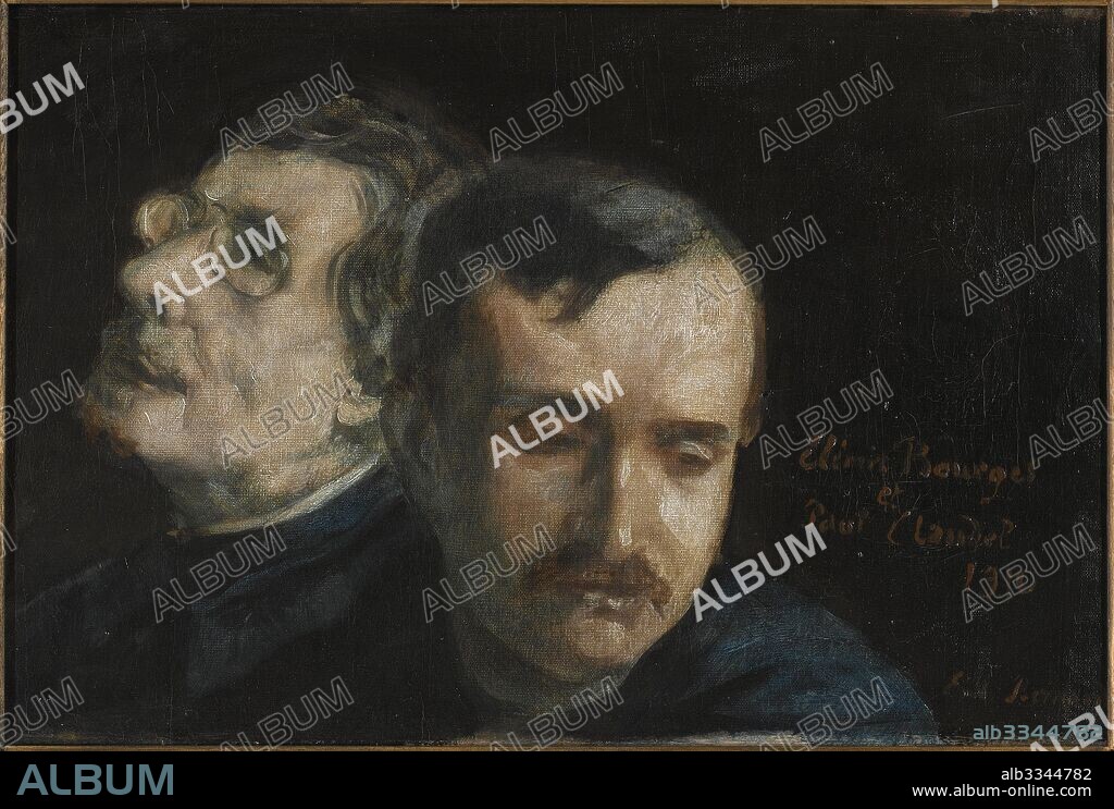 EMILE BERNARD. Double portrait of Paul Claudel and Élémir Bourges.
