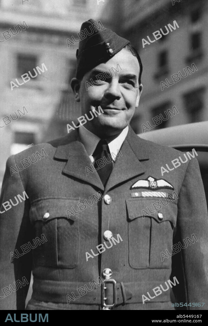 Desert Air chief At 37. Harry Broadhurst, D.S.O. and Air Bar and D.F.C & Bar, A.F.C. becomes the youngest Air Vice Marshal in the history of the R.A.F. and is now in Command of the Allied Air Forces in the Western Desert. June 21, 1943. (Photo by L.N.A).
