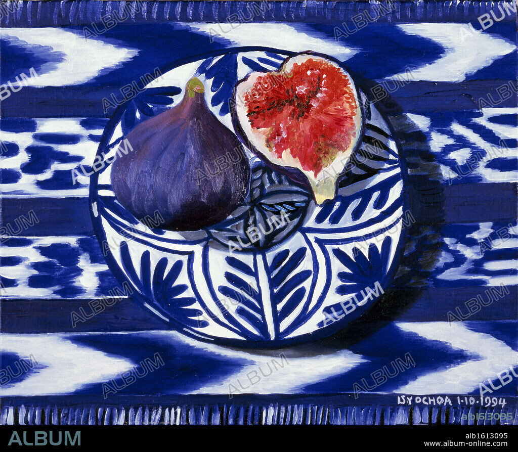 Figs   1994  Isy Ochoa (b.1961 French)  Oil on canvas.