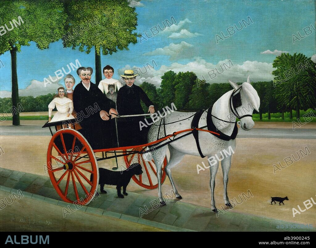 DIT LE DOUANIER HENRI ROUSSEAU. La Carriole du père Junier La Carriole du père Junier. Date/Period: 1908. Painting. Oil on canvas. Height: 970 mm (38.18 in); Width: 1,290 mm (50.78 in).