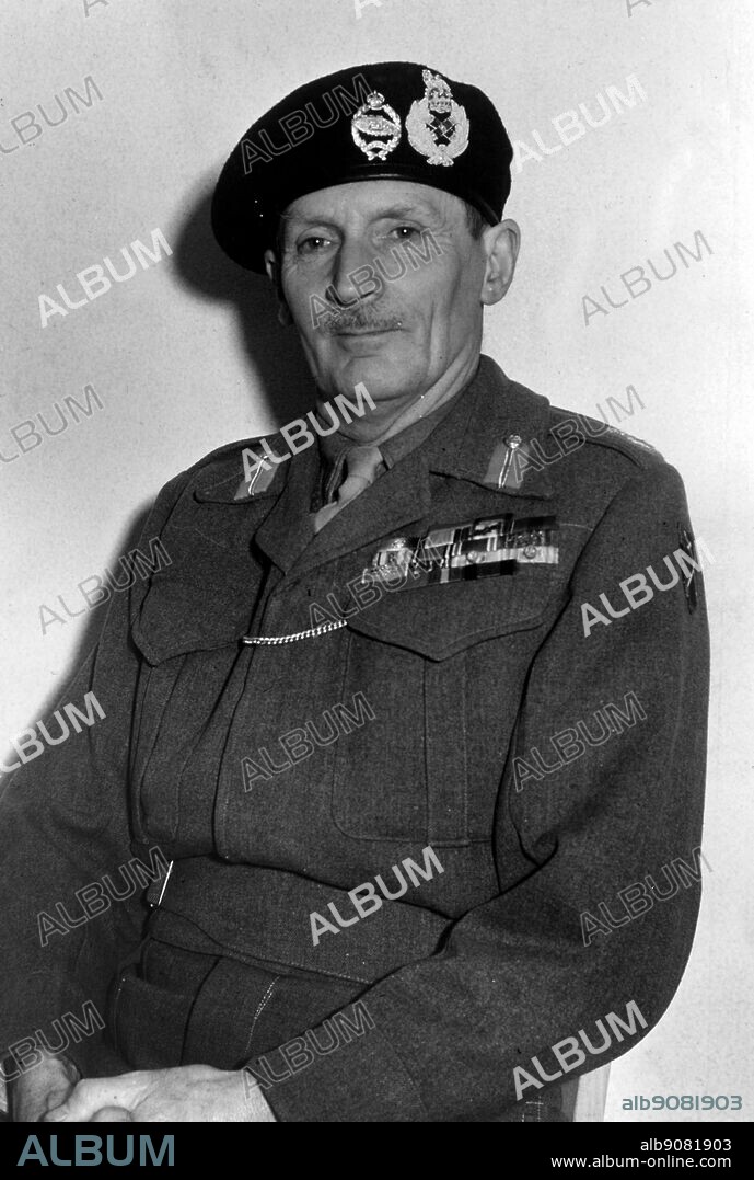 WW2: Field Marshall Montgomery. Montgomery, Bernard Law (Monty; Viscount Montgomery of Alamein) British general; won victory at El Alamein in World War II 1942; helped plan Normandy invasion _1887-1976.