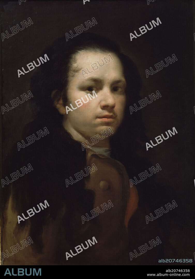 FRANCISCO GOYA Y LUCIENTES DE (1746-1828). AUTORRETRATO 1771/5 - 58x44 CM -  O/L (ANTIGUA COL MARQUESA DE LA SOLANA)- SIGLO XVIII PINTURA ESPAÑOLA -  Album alb6158072