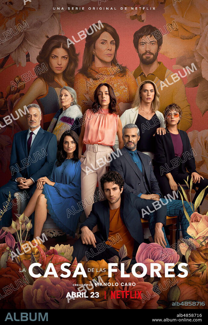 Affiche de LA CASA DE LAS FLORES, 2018, réalisé par MANOLO CARO. Copyright NETFLIX.