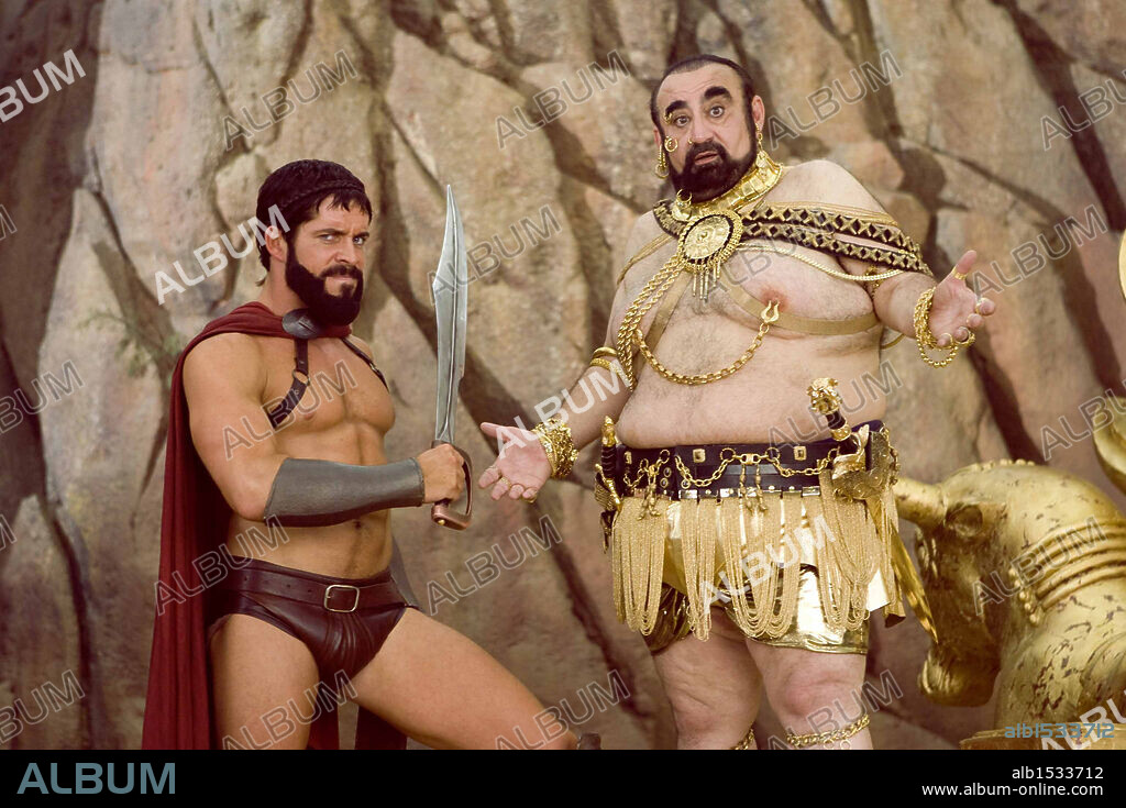 KEN DAVITIAN and SEAN MAGUIRE in MEET THE SPARTANS, 2008, directed by AARON SELTZER and JASON FRIEDBERG. Copyright New Regency Pictures/Regency Enterprices.