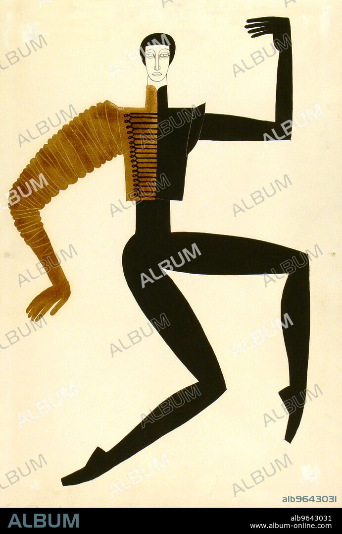 BORIS ASAFOVICH MESSERER. Costume design for the ballet Carmen-Suite by G. Bizet, R. Shchedrin.