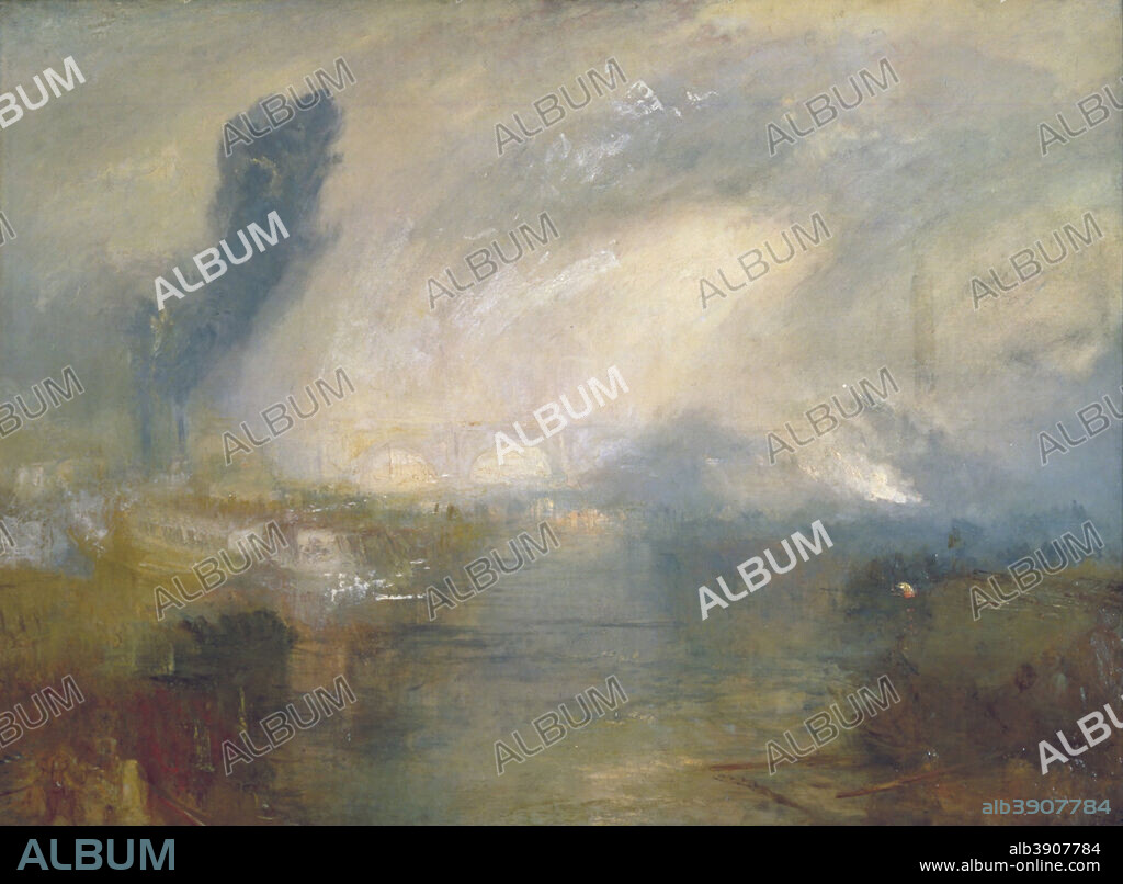 J. M. W. TURNER. The Thames above Waterloo Bridge. Date/Period: Ca. 1830. Painting. Oil on canvas. Height: 905 cm (29.6 ft); Width: 121 cm (47.6 in).
