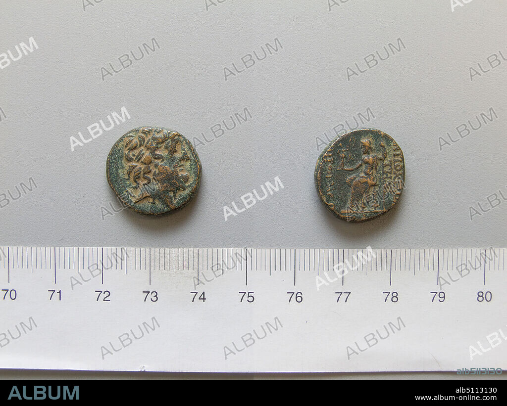 Mint: Antioch, Coin from Antioch, 7975 B.C., Bronze, 7.69 g, 2:00, 20 mm, Made in Antioch, Seleucis and Pieria, Roman, 1st century, Numismatics.