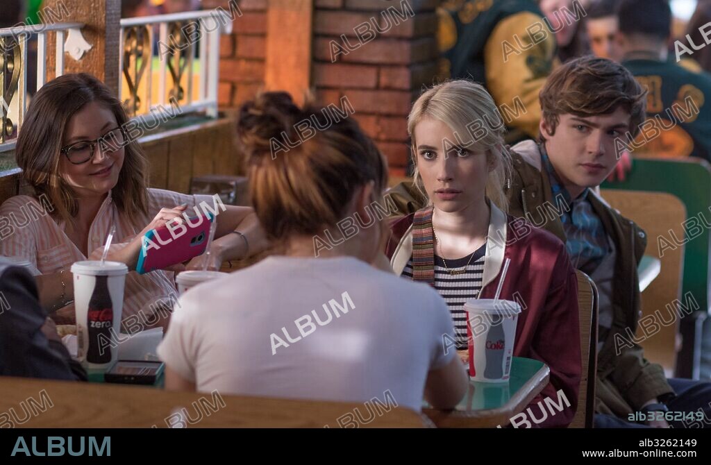 EMMA ROBERTS, KIMIKO GLENN y MILES HEIZER en NERVE, UN JUEGO SIN REGLAS, 2016 (NERVE), dirigida por ARIEL SCHULMAN y HENRY JOOST.