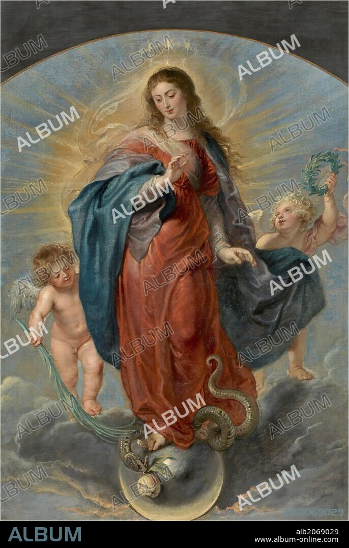 PETER PAUL RUBENS. Pedro Pablo Rubens / 'La Inmaculada Concepción', 1628-1629, Escuela Flamenca, Óleo sobre Lienzo, 198 cm x 135 cm, P01627.
