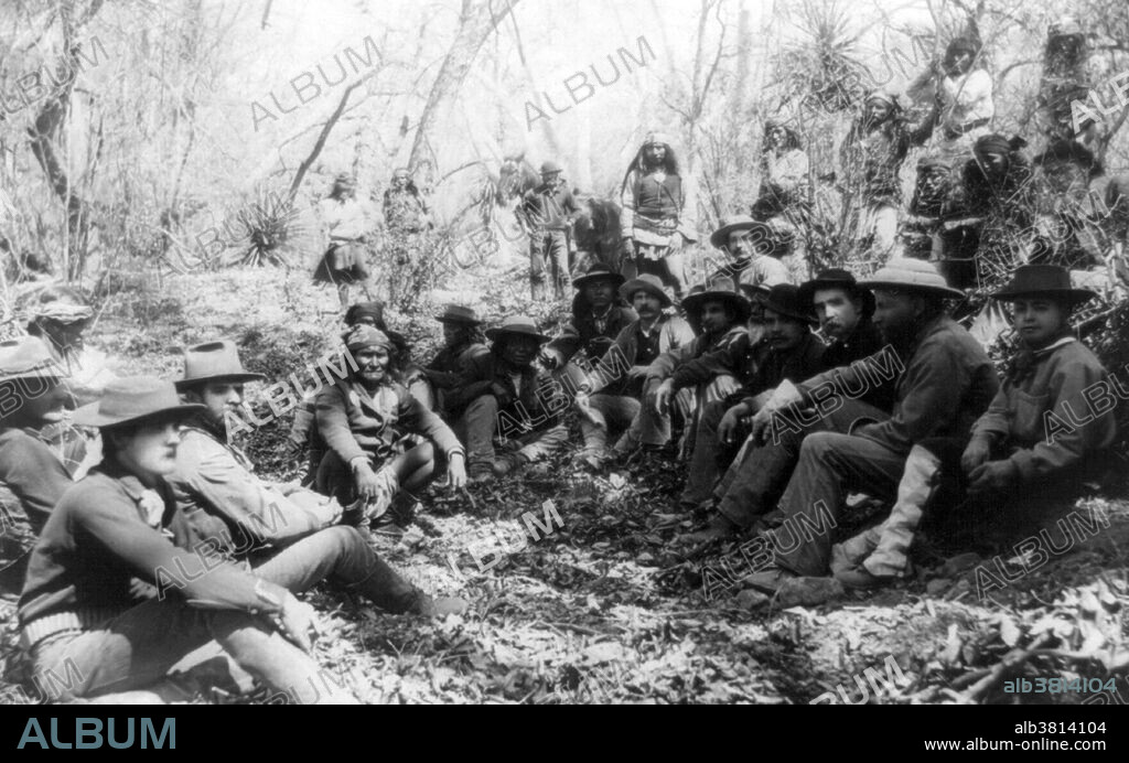 General Crook and Geronimo in Council, 1886