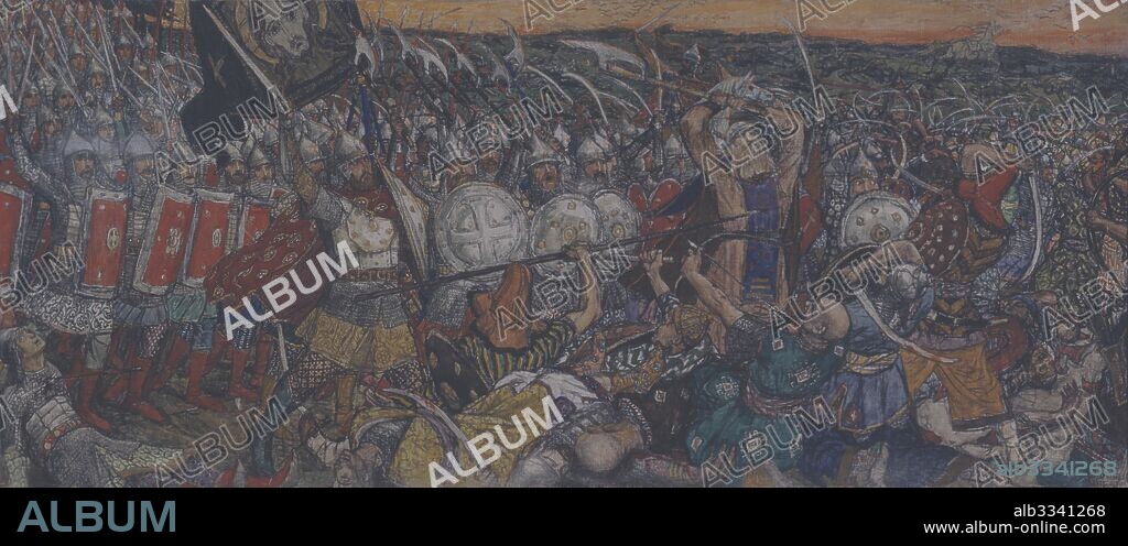 VIKTOR MIKHAYLOVICH VASNETSOV. The Battle of Kulikovo on September 8, 1380.