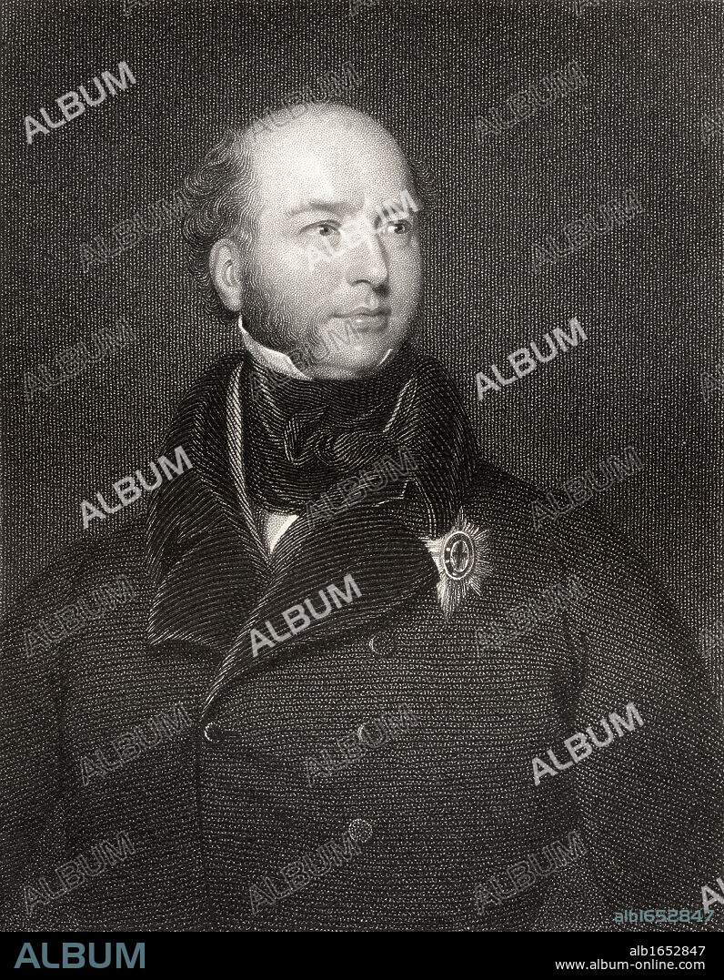 Francis Charles Seymour Conway 3rd Marquess of Hertford Earl of Hertford and Yarmouth Viscount Beauchamp Baron Conway and Baron of Ragley 1777 to 1842 British politician Engraved by W Holl after Sir T Lawrence From the book National Portrait Gallery volume IV published c 1835.
