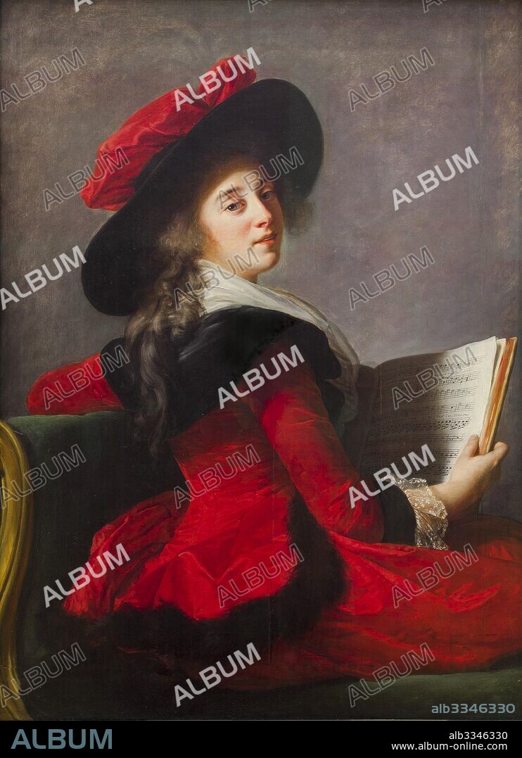 MARIE LOUISE ELISABETH VIGéE-LEBRUN. Portrait of the Baroness Crussol, wife of Henri-Charles-Emmanuel de Crussol-Florensac, née Anne Marie Joséphine Gabrielle Bernar.