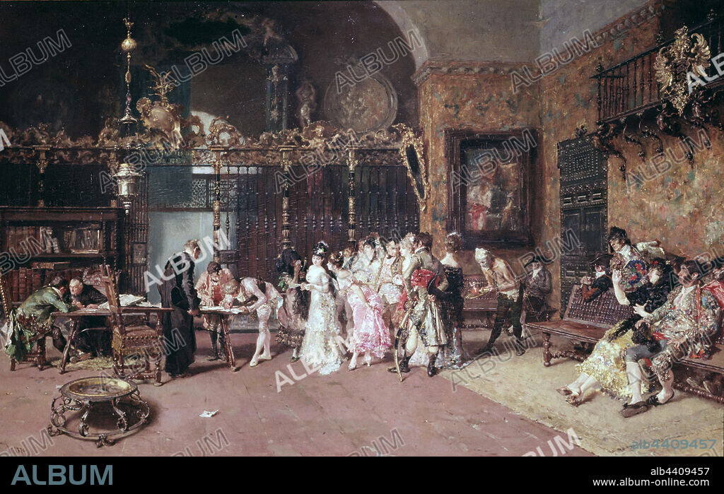 MARIANO FORTUNY (1838-1874). FORTUNY, MARIANO PINTOR ESPAÑOL. REUS 1838-1874 "LA VICARIA", OLEO 1870 MUSEO DE ARTE MODERNO DE BARCELONA.