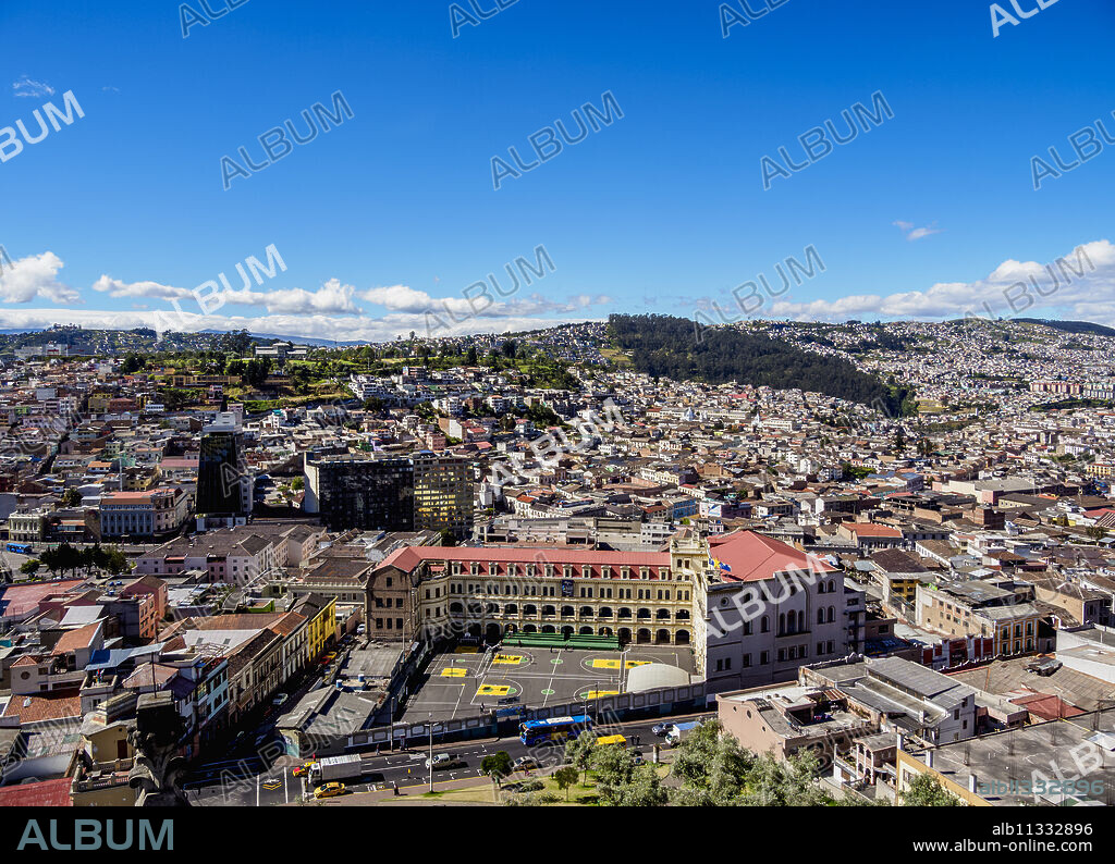 Cityscape of Quito, Pichincha Province, Ecuador, South America.