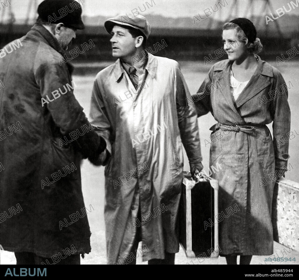 ALBERT PREJEAN et MARIE GLORY dans LE PAQUEBOT TENACITY, 1934, réalisé par JULIEN DUVIVIER. Copyright PATHE.