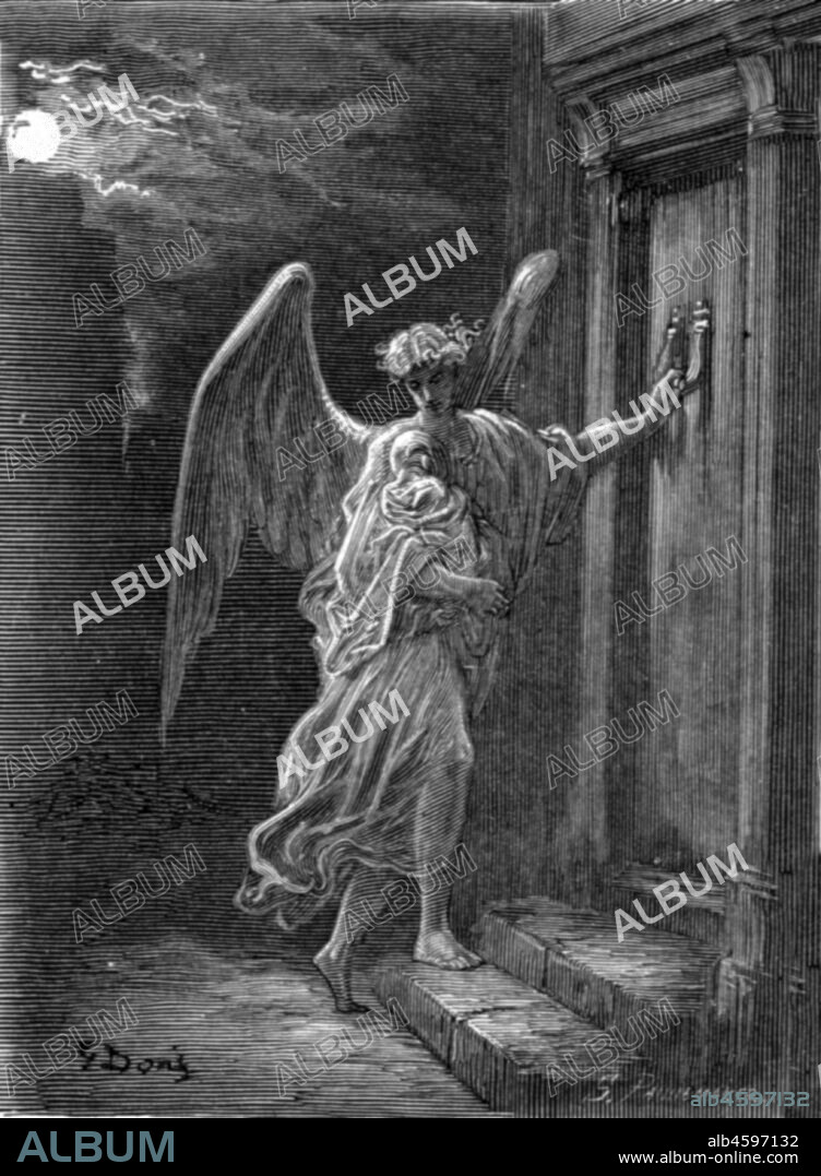 PAUL GUSTAVE DORÉ. 'The Angel and the Orphan', 1872. From, "LONDON. A Pilgrimage" by Gustave Dore and Blanchard Jerrold. [Grant and Co., 72-78, Turnmill Street, E.C., 1872].