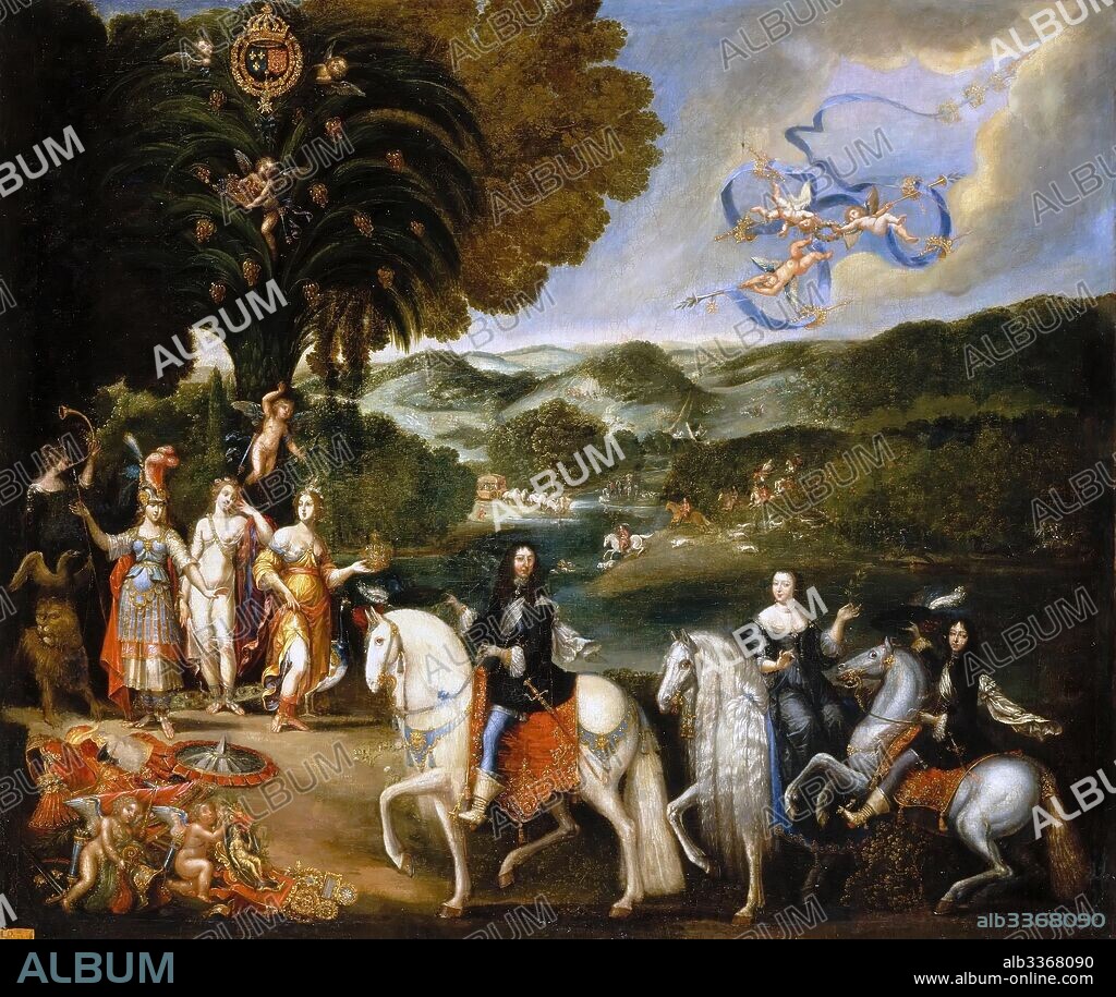 CLAUDE DERUET. Allegory of the Treaty of the Pyrenees (Allegory of the Marriage of Louis XIV).