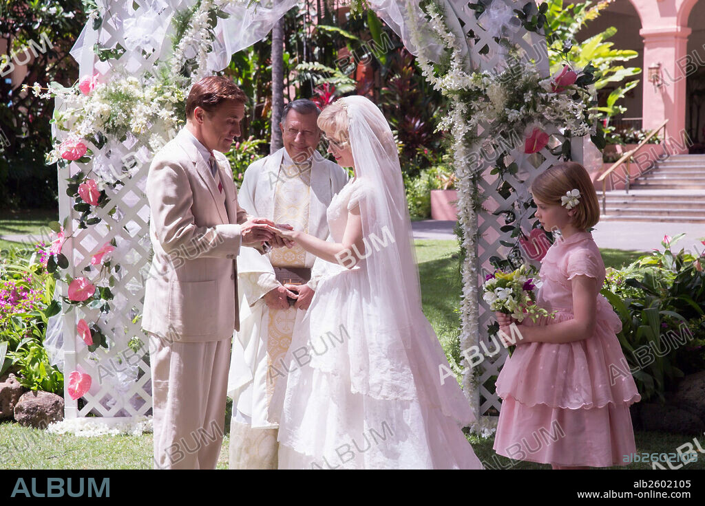 AMY ADAMS, CHRISTOPH WALTZ y DELANEY RAYE en BIG EYES, 2014, dirigida por TIM BURTON. Copyright SILVERWOOD FILMS.