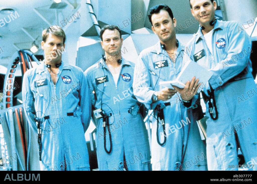 BILL PAXTON, GARY SINISE, KEVIN BACON y TOM HANKS en APOLO 13, 1995 (APOLLO 13), dirigida por RON HOWARD. Copyright UNITED INTERNATIONAL PICTURES.