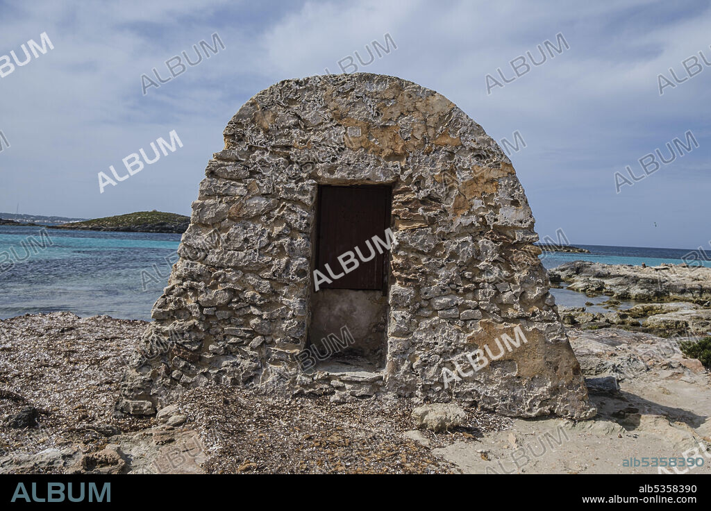 pou de ses Illetes, Formentera, Pitiusas Islands, Balearic Community, Spain.