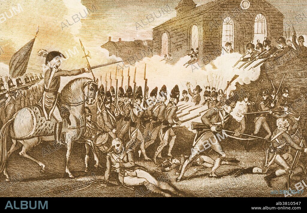 Battle of Concord. The Battles of Lexington and Concord, fought on April 19, 1775, were the first military engagements of the American Revolutionary War. The battles marked the outbreak of open armed conflict between the Kingdom of Great Britain and its thirteen colonies in the mainland of British North America. The first shots were fired just as the sun was rising at Lexington. The militia were outnumbered and fell back, and the regulars proceeded on to Concord, where they searched for the supplies. At the North Bridge in Concord, approximately 500 militiamen fought and defeated three companies of the King's troops. The outnumbered regulars fell back from the minutemen after a pitched battle in open territory.