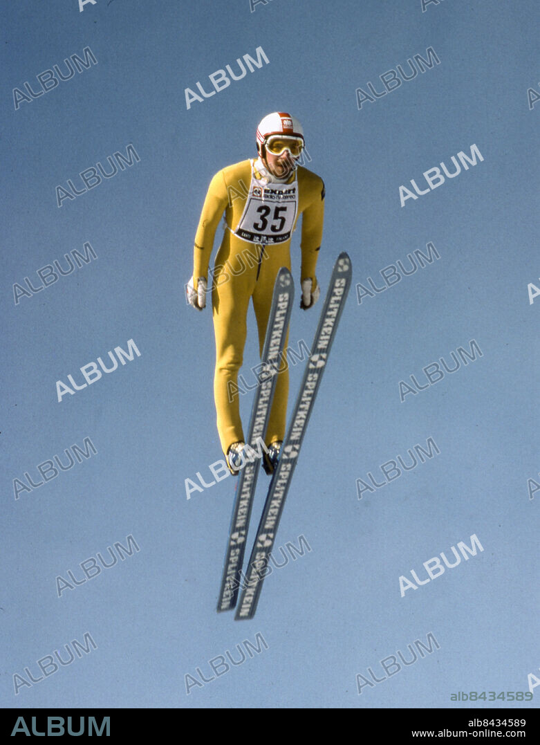 1978. Svenske backhopparen Jan Holmlund i aktion 1978.. Foto: Leif R Jansson / TT / Kod: 50020.