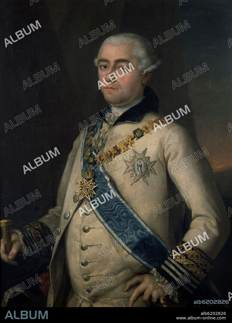 FRANCISCO BAYEU Y SUBIAS (1734-1795). 'Portrait of Count of Miranda', 1774, Oil on canvas, 94 x 74 cm.