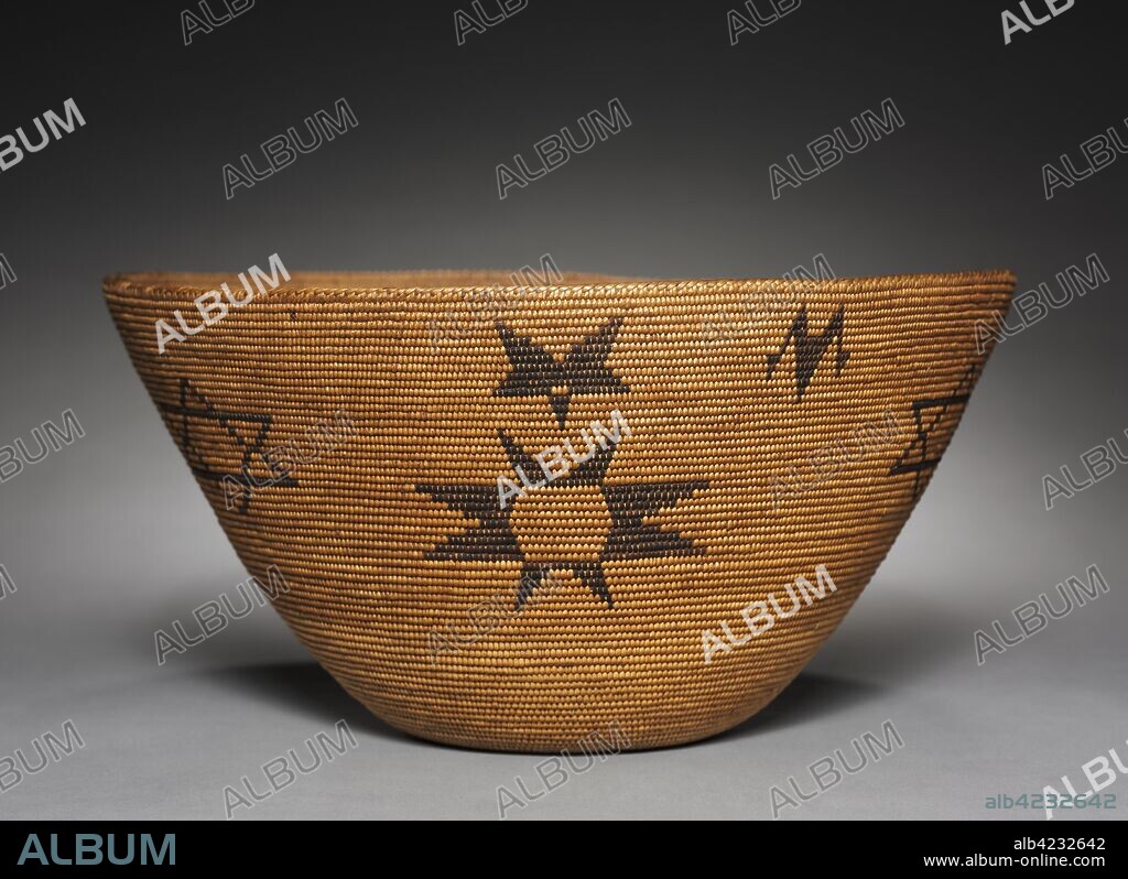 Cooking Bowl, 1890s. Great Basin, Washoe, late 19th- early 20th century. Willow, Bracken fern root; coiled; diameter: 15 x 30.3 cm (5 7/8 x 11 15/16 in.).