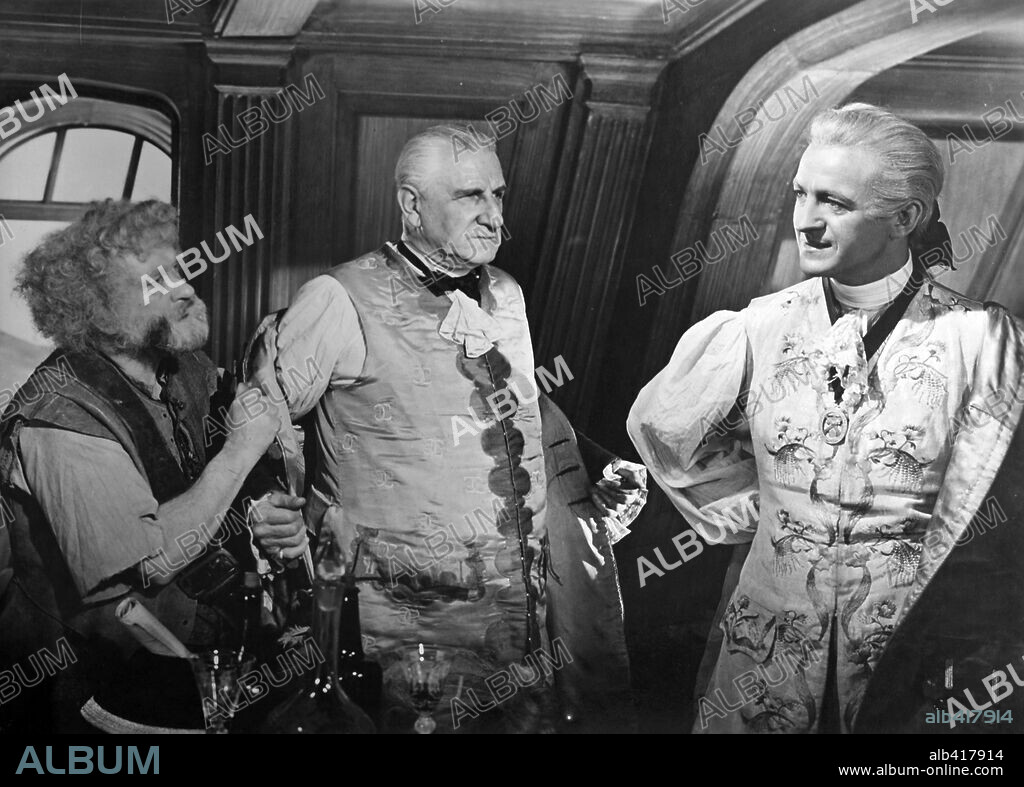 DAVID NIVEN and FINLAY CURRIE in BONNIE PRINCE CHARLIE, 1948, directed by ANTHONY KIMMINS. Copyright LONDON FILMS/BRITISH LION.