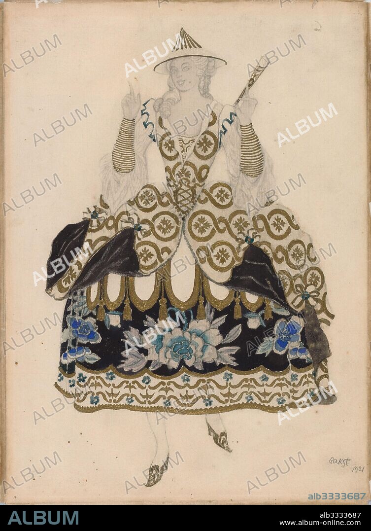 LEON BAKST. Costume design for the ballet Sleeping Beauty by P. Tchaikovsky.