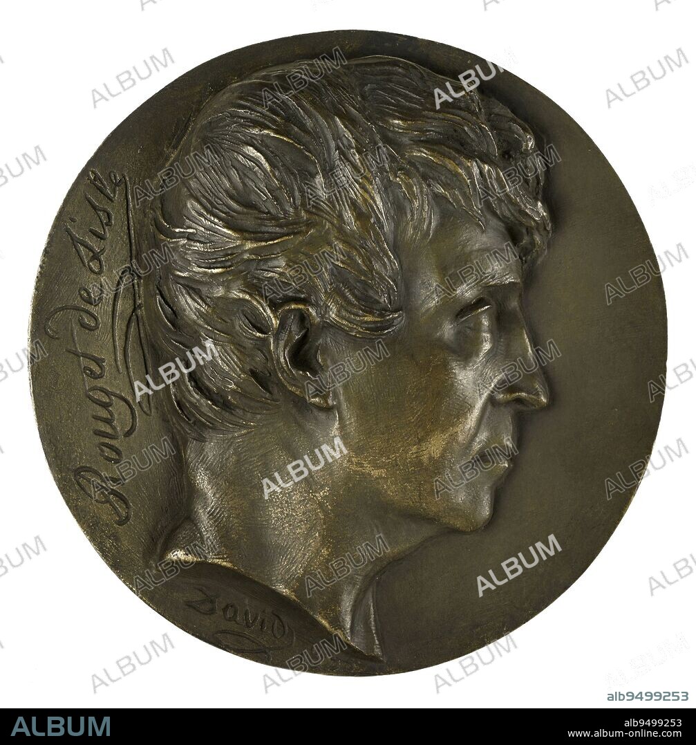 Portrait of Claude-Joseph Rouget De Lisle (1760-1836), Poet and Playwright, David d'Angers, Pierre-Jean, Sculptor, In 1835, 19th Century, Sculpture, Medallion (sculpture), Dimensions - Work: Diameter: 15.5 cm.