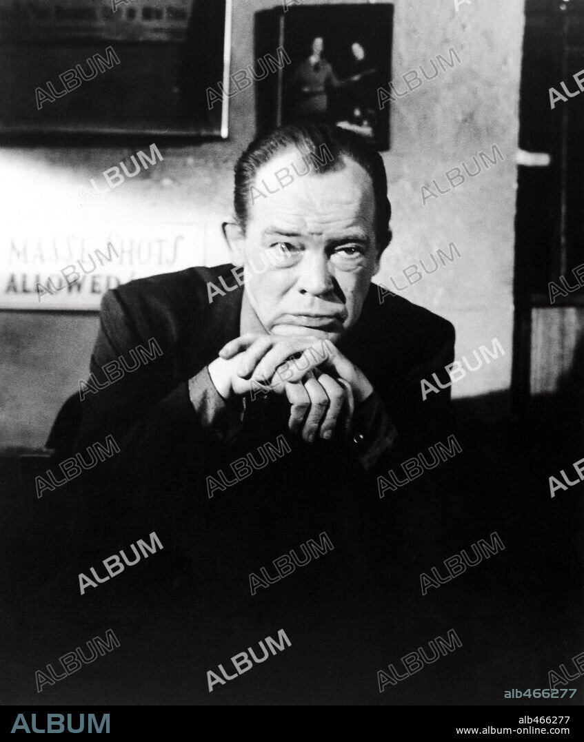 MYRON McCORMICK in THE HUSTLER, 1961, directed by ROBERT ROSSEN. Copyright 20TH CENTURY FOX.