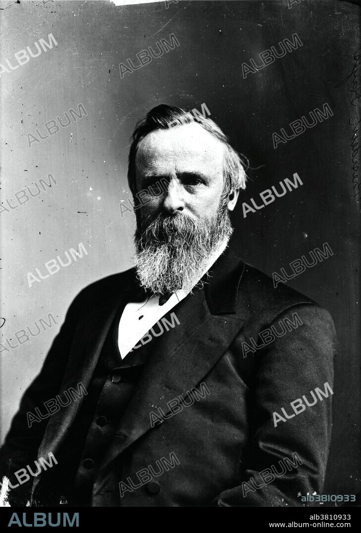 Rutherford Birchard Hayes (October 4, 1822 - January 17, 1893) was the 19th President of the USA (1877-81). When the Civil War began, he left a successful political career to join the Union Army. Wounded five times, he earned a reputation for bravery in combat and was promoted to the rank of major general. After the war, he served in the Congress from 1865-67 as a Republican. Hayes left Congress to run for Governor of Ohio and was elected to two consecutive terms, serving from 1868-72, and again in 1876-77. In 1876, Hayes was elected president in one of the most contentious elections in national history. He lost the popular vote to Democrat Samuel Tilden, but won the electoral college vote after a Congressional commission awarded him twenty disputed electoral votes. As president, he oversaw the end of Reconstruction and restored trust in government. He believed in meritocratic government, equal treatment without regard to race, and improvement through education. He kept his pledge not to run for re-election. He retired to his home in Ohio and became an advocate of social and educational reform. He died of complications of a heart attack in 1893 at the age of 70.