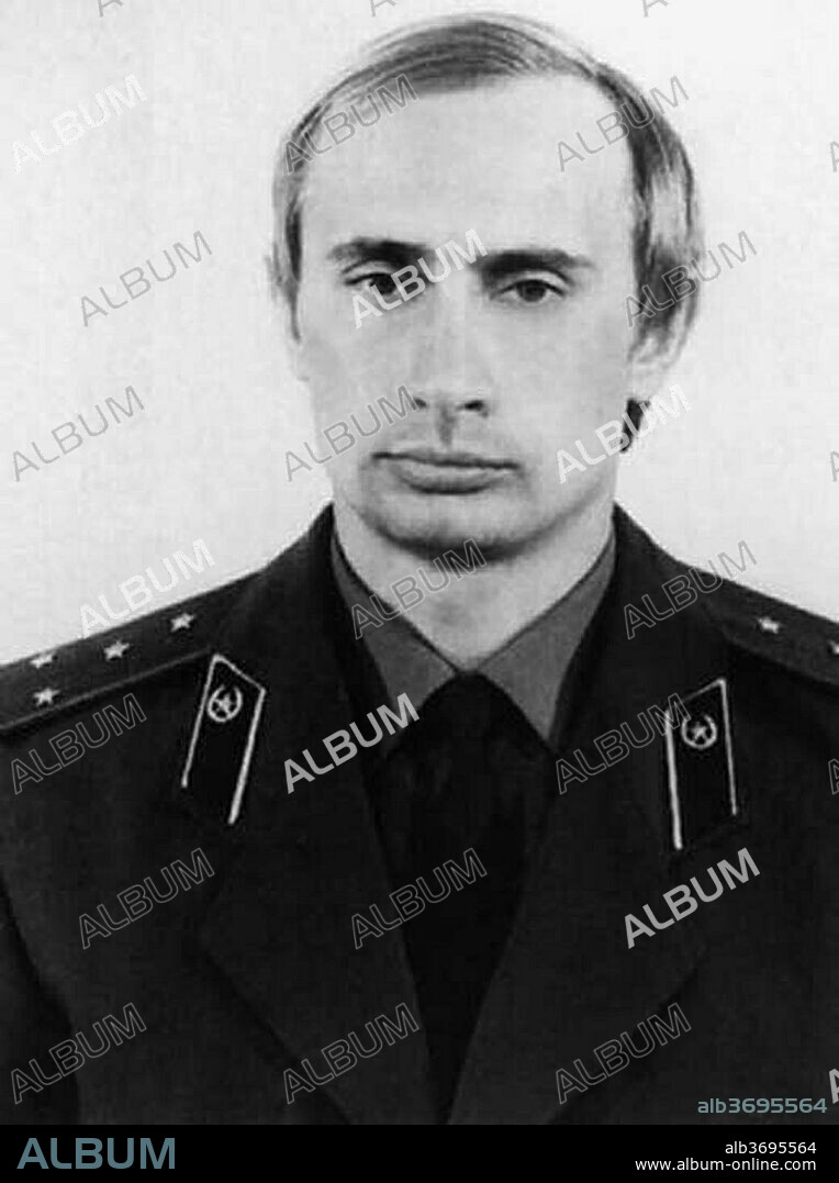 Circa 1980 - Russia - A young VLADIMIR PUTIN in a KGB uniform. 11/06/2018