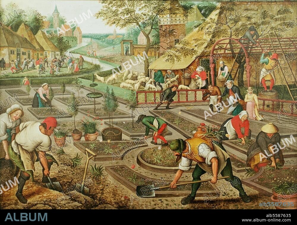 Brueghel, Pieter le Jeune ; 1564-1638. "Printemps", entre 1622 et 1635. Huile sur bois, H. 0,43 ; L. 0,59. Inv. 69403/2283. Bucarest, Musée National d'Art.