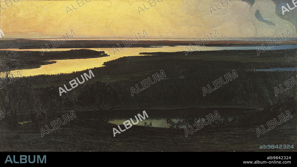 OTTO HESSELBOM. Our Country. Motif from Dalsland, 1902.