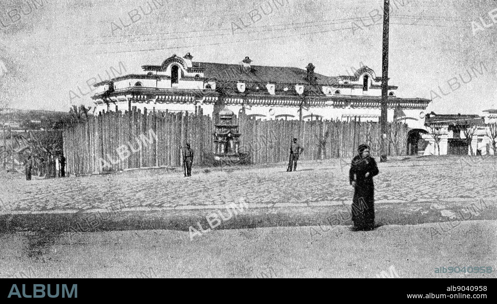 Ipatiev House in Yekaterinburg, where the former Emperor Nicholas II of Russia, his family and members of his household were executed in 1918 following the Bolshevik Revolution.
