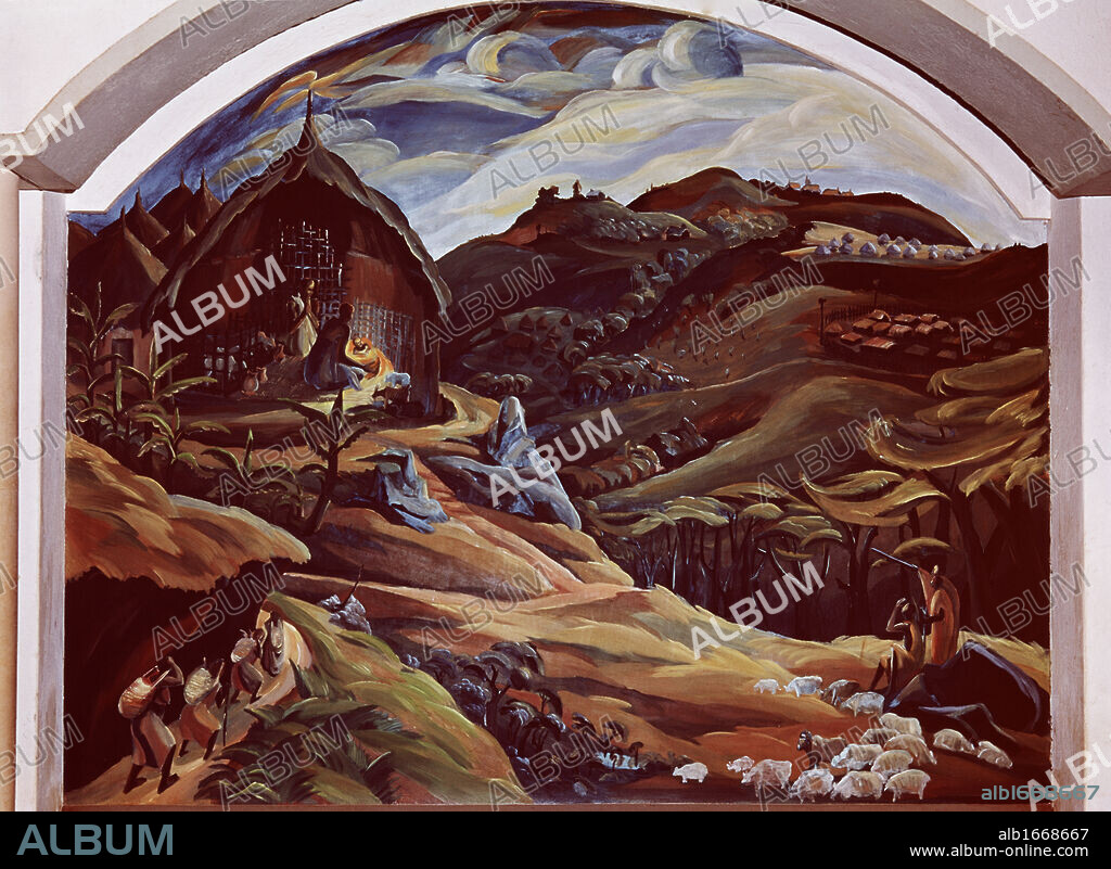 Nativity by Elimo Njau, 20th Century.