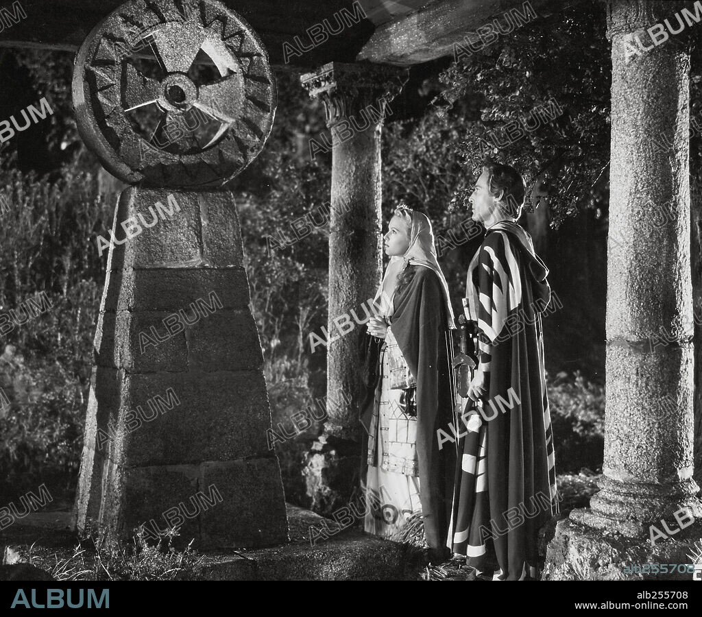 LUIS PEÑA and SUSANA CANALES in AMAYA, 1952. Copyright HUDESA.