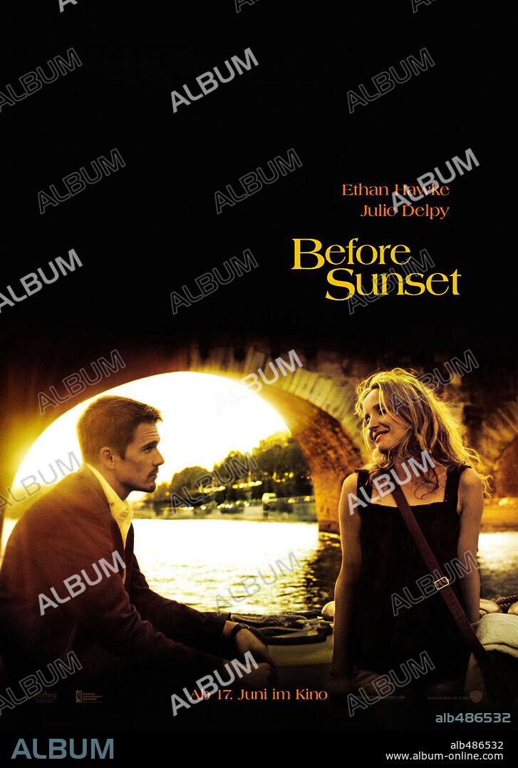 Poster de ANTES DEL ATARDECER, 2004 (BEFORE SUNSET), dirigida por RICHARD LINKLATER. Copyright CASTLE ROCK ENTERTAINMENT.