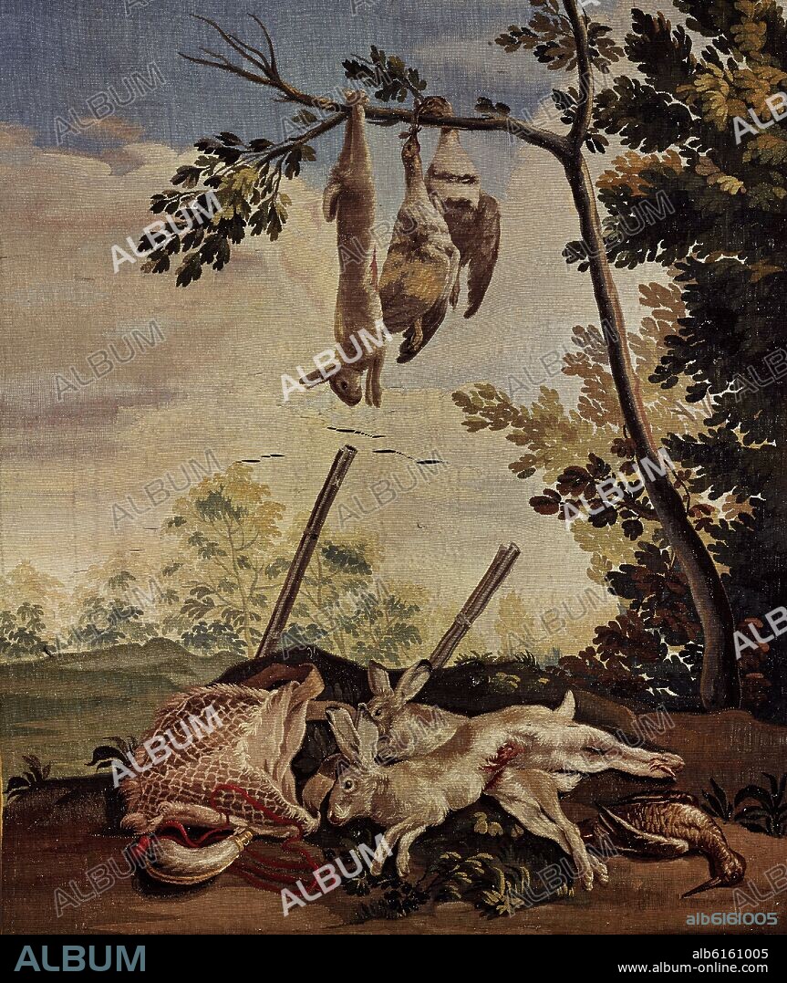 FRANCISCO DE GOYA. CAZA MUERTA-TAPIZ.