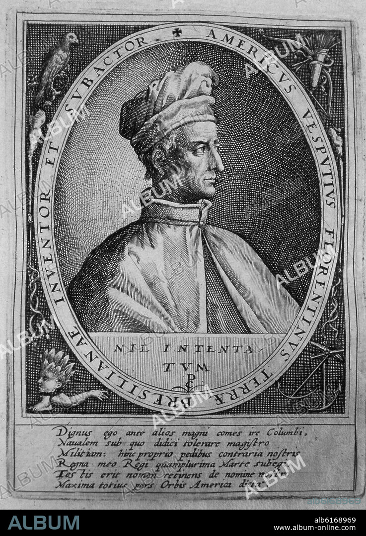 AMERICO VESPUCIO (1454/1512) NAVEGANTE FLORENTINO.