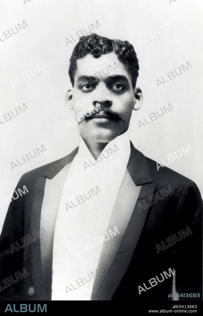 Arturo Alfonso Schomburg (January 24, 1874 - June 10, 1938) was a historian, writer, and activist. Schomburg was a Puerto Rican of African and German descent who moved to the United States and raised awareness of the great contributions that Afro-Latin Americans and Afro-Americans have made to society. He was an important intellectual figure in the Harlem Renaissance. He collected literature, art, slave narratives, and other materials of African history, which were purchased to become the basis of the Schomburg Center for Research in Black Culture, named in his honor, at the NYPL branch in Harlem. No photographer credited, 1896 (cropped and cleaned).