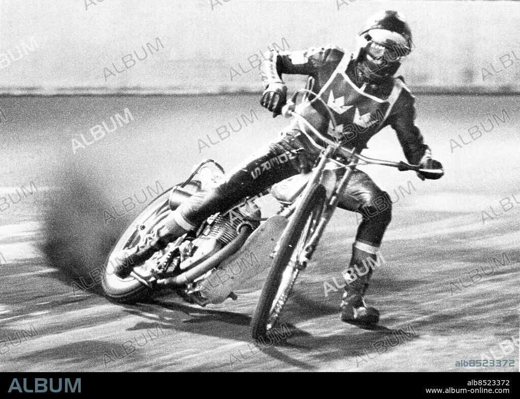 ARKIV 1974 - . Adners Michanek, Getingarna Speedway, under VM på Ullevi 1974. Foto: Olle Lindeborg Kod: 190 . COPYRIGHT SCANPIX SWEDEN.
