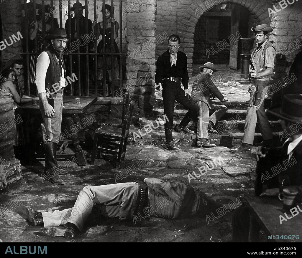 KIRK DOUGLAS and ROCK HUDSON in THE LAST SUNSET, 1961, directed by ROBERT ALDRICH. Copyright UNIVERSAL PICTURES.