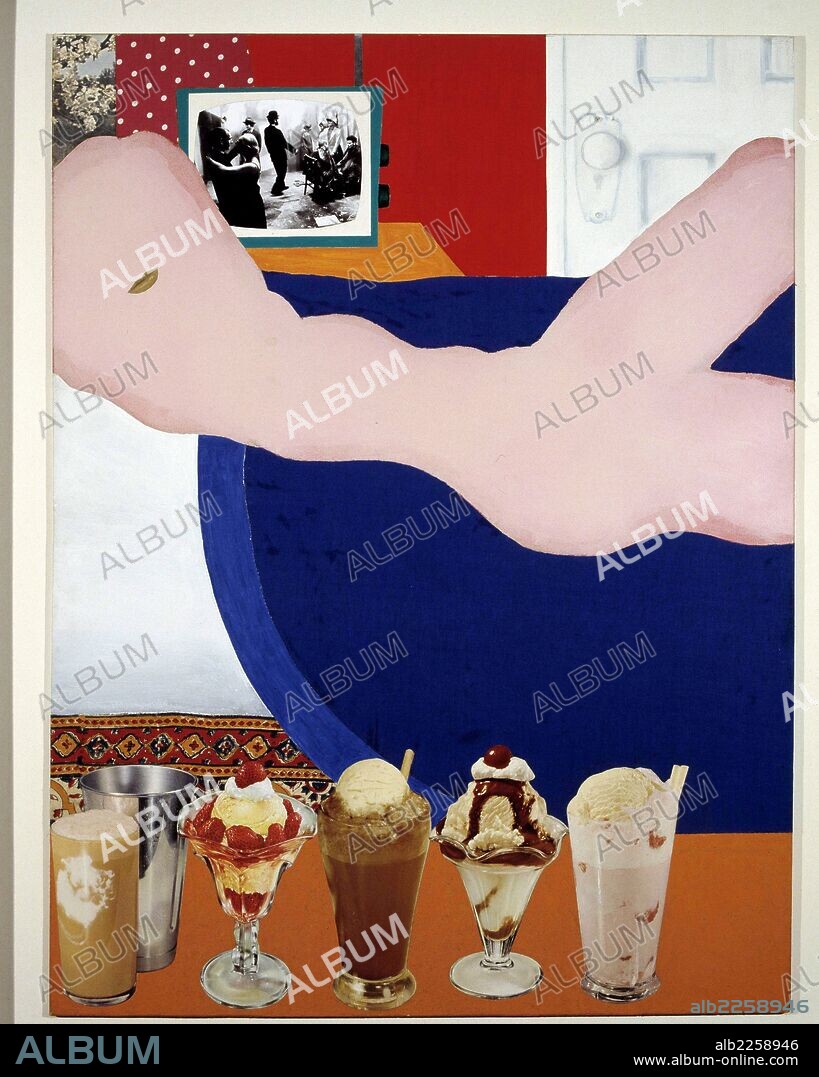 TOM WESSELMANN. WESSELMANN , TOM. PINTOR NORTEAMERICANO. 1931 - 2004. " GREAT AMERICAN NUDE / 27 " , AÑO 1962.