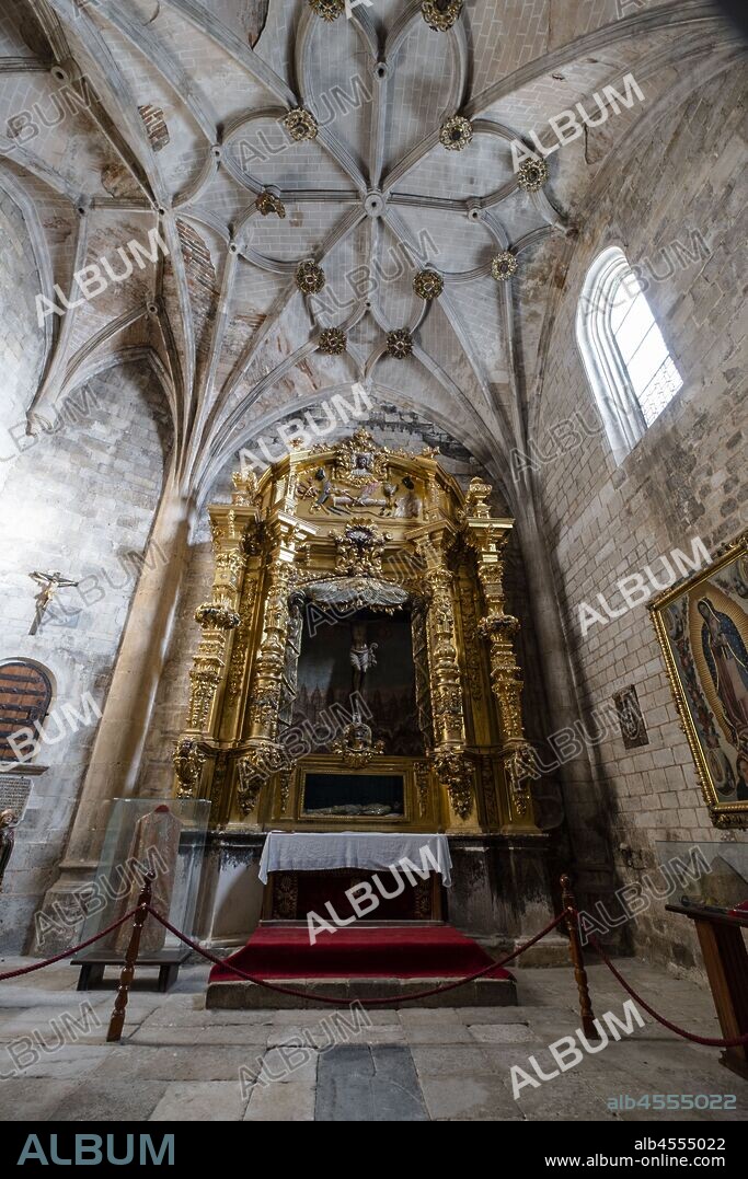 capilla de Fray Tomás, colegiata de Santa María del Mercado, Gótico-renacentista, construída entre 1526-1530, por el arquitecto Juan de Rasines, Berlanga de Duero, Soria, comunidad autónoma de Castilla y León, Spain, Europe.